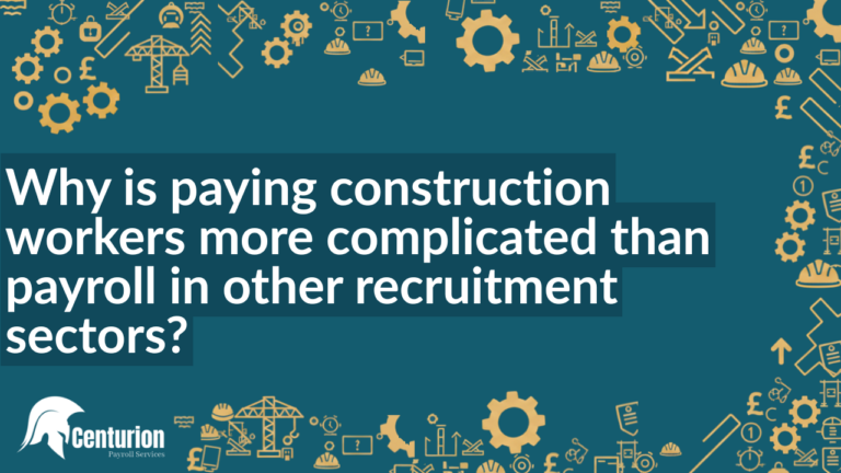 Why is paying construction workers more complicated than payroll in other recruitment sectors?